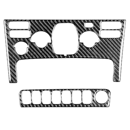 Car Carbon Fiber Air Conditioning Panel B Decorative Sticker for Volvo XC90 2003-2014, Left and Right Drive Universal, Air Conditioning Panel B