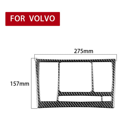 Car Carbon Fiber CD Panel Decorative Sticker for Volvo XC90 2003-2014, Left and Right Drive Universal, CD Panel