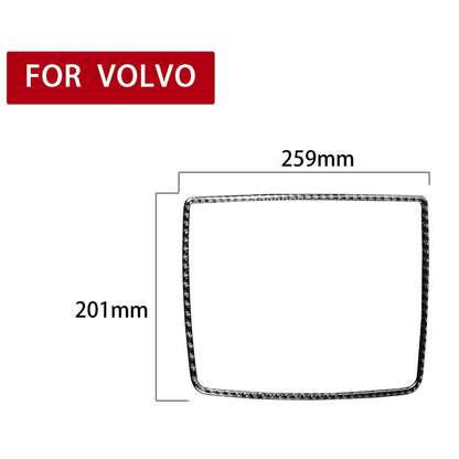 Car Carbon Fiber Screen Base Decorative Sticker for Volvo XC90 2003-2014, Left and Right Drive Universal, Screen Base