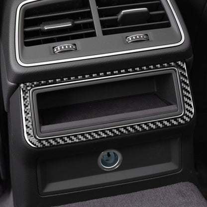 Car Carbon Fiber Rear Air Conditioning Frame Sticker for Audi A6L / A7 2019-, Left and Right Drive Universal, Rear Air Conditioning Frame
