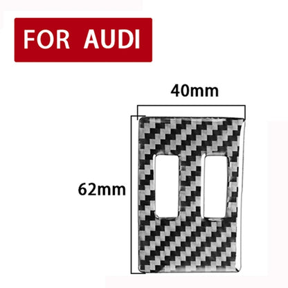 Car Carbon Fiber Air Conditioning Knob Decorative Sticker for Audi A6L / A7 2019-, Left Drive, Air Conditioning Knob, Left Drive