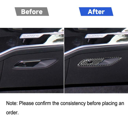 Car Carbon Fiber Front Passenger Seat Storage Box Switch Decorative Sticker for Audi A6L / A7 2019-, Left Drive, Front Passenger Seat Storage Box Switch, Left Drive