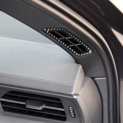 Car Carbon Fiber A-pillar Air Outlet Decorative Sticker for Audi A6L / A7 2019-, Left and Right Drive Universal, A-pillar Air Outlet