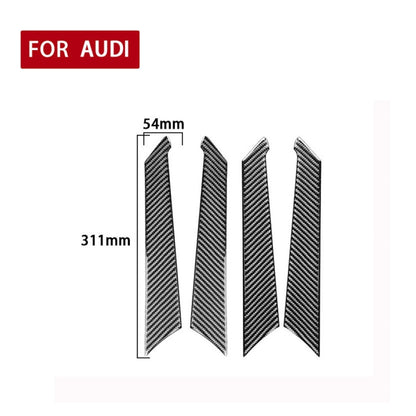 Car Carbon Fiber Door Panel Decorative Sticker for Audi A6L / A7 2019-, Left and Right Drive Universal, Door Panel