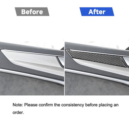 Car Carbon Fiber Door Panel Decorative Sticker for Audi A6L / A7 2019-, Left and Right Drive Universal, Door Panel