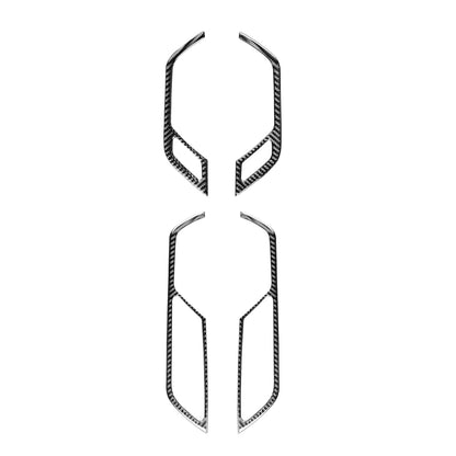 Car Carbon Fiber Inner Door Handle Decorative Sticker for Audi A6L / A7 2019-, Left and Right Drive Universal, Inner Door Handle