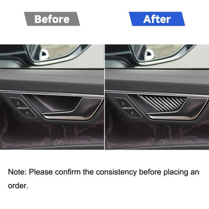 Car Carbon Fiber Inner Door Bowl Decorative Sticker for Audi A6L / A7 2019-, Left and Right Drive Universal, Inner Door Bowl