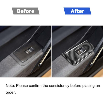 Car Carbon Fiber Glass Lift Panel Decorative Sticker for Volkswagen Beetle 2012-2019, Right Drive, Glass Lift Panel, Right Drive