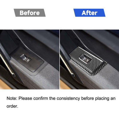 Car Carbon Fiber Glass Lift Panel Decorative Sticker for Volkswagen Beetle 2012-2019, Left Drive, Glass Lift Panel, Left Drive