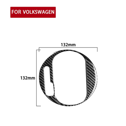 Car Carbon Fiber Gear Panel Inside Frame Decorative Sticker for Volkswagen Beetle 2012-2019, Left Drive, Gear Panel Inside Frame, Left Drive