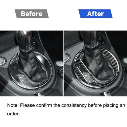 Car Carbon Fiber Gear Panel Inside Frame Decorative Sticker for Volkswagen Beetle 2012-2019, Left Drive, Gear Panel Inside Frame, Left Drive