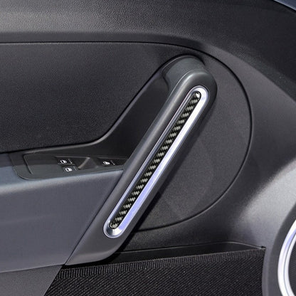 Car Carbon Fiber Door Decorative Sticker for Volkswagen Beetle 2012-2019, Left and Right Drive Universal, Door