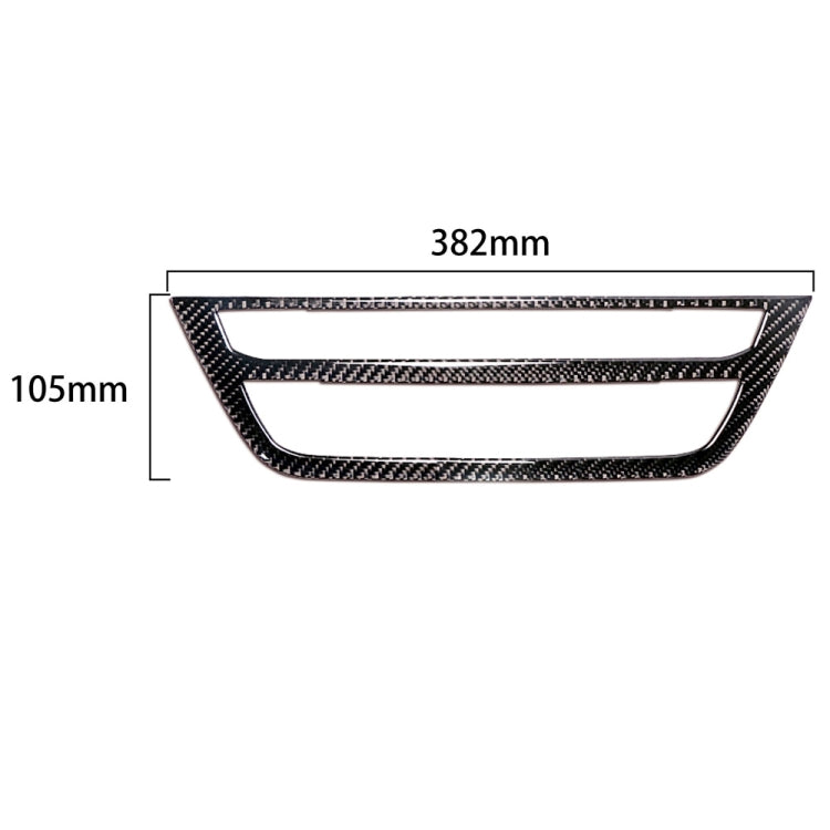 Car Carbon Fiber Air Conditioner CD Control Panel M Performance Decorative Sticker for BMW G01 X3 2018-2020 / G02 X4 2019-2020, Left and Right Drive Universal, Air Conditioner CD Control Panel A