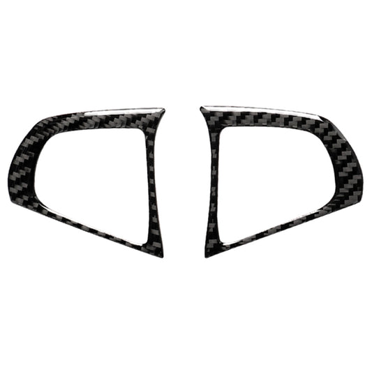 2 in 1 Car Carbon Fiber Steering Wheel Button Solid Color B Decorative Sticker for BMW G01 X3 2018-2020 / G02 X4 2019-2020, Left and Right Drive Universal, Steering Wheel Button Solid Color