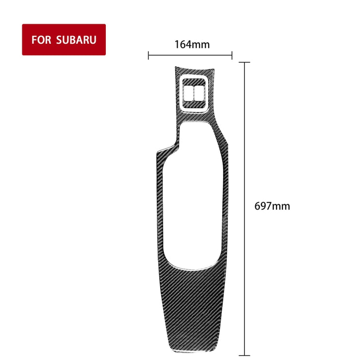 2 in 1 Car Carbon Fiber Central Armrest Panel Set B Decorative Sticker for Subaru BRZ / Toyota 86 2017-2019, Left Drive, Central Armrest Panel Set B, Left Drive