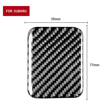 Car Carbon Fiber Storage Box Cover Decorative Sticker for Subaru BRZ / Toyota 86 2017-2019, Left and Right Drive Universal, Storage Box Cover