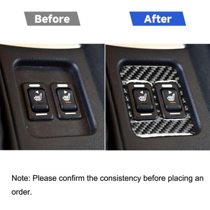 Car Carbon Fiber Seat Heating Button A Decorative Sticker for Subaru BRZ / Toyota 86 2017-2019, Left and Right Drive Universal, Seat Heating Button A