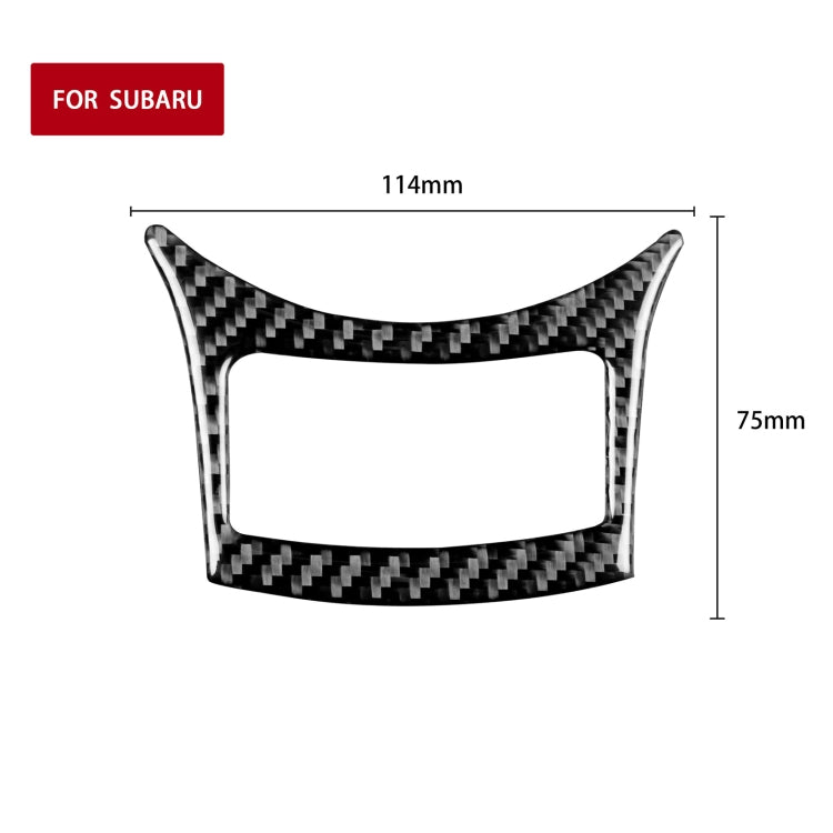 Car Carbon Fiber Gear Button Decorative Sticker for Subaru BRZ / Toyota 86 2017-2019, Left and Right Drive Universal, Gear Button