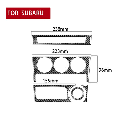 5 in 1 Car Carbon Fiber Control Panel A Decorative Sticker for Subaru BRZ / Toyota 86 2017-2019, Right Drive, Control Panel A
