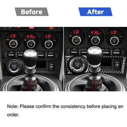 3 in 1 Car Carbon Fiber Storage Box A Decorative Sticker for Subaru BRZ / Toyota 86 2017-2019, Left Drive, Storage Box A, Left Drive
