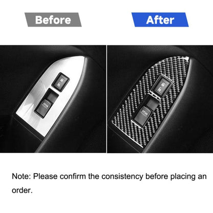 2 in 1 Car Carbon Fiber Window Lift Panel Decorative Sticker for Subaru BRZ / Toyota 86 2017-2019, Right Drive, Window Lift Panel, Right Drive