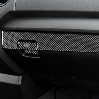 3 PCS / Set Carbon Fiber Car Co-pilot Glove Box Decorative Sticker for Toyota Tundra 2014-2018, Left Driving, Co-pilot Glove Box, Left Driving