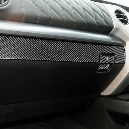 3 PCS / Set Carbon Fiber Car Co-pilot Glove Box Decorative Sticker for Toyota Tundra 2014-2018, Right Driving, Co-pilot Glove Box, Right Driving