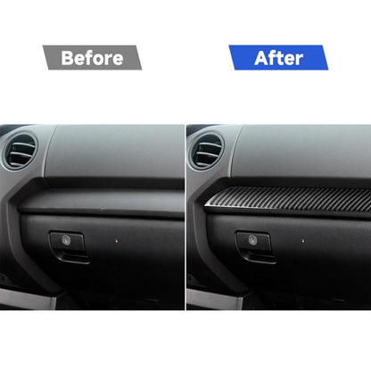 3 PCS / Set Carbon Fiber Car Center Console Decorative Sticker for Toyota Tundra 2014-2018, Left Driving, Center Console , Left Driving