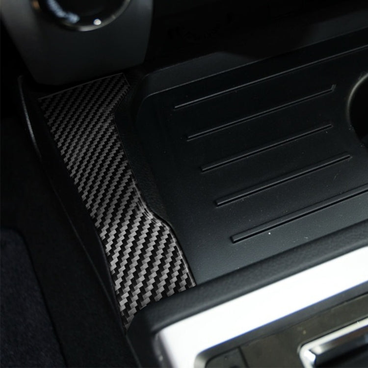2 PCS / Set Carbon Fiber Car Central Control Gear Decorative Sticker for Toyota Tundra 2014-2018, Left Right Driving, Central Control Gear