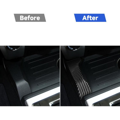 2 PCS / Set Carbon Fiber Car Central Control Gear Decorative Sticker for Toyota Tundra 2014-2018, Left Right Driving, Central Control Gear