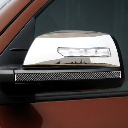 2 PCS / Set Carbon Fiber Car Rearview Mirror Anti-scratch Strip Decorative Sticker for Toyota Tundra 2014-2018, Left Right Driving, Rearview Mirror Anti-scratch Strip