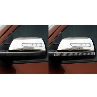 2 PCS / Set Carbon Fiber Car Rearview Mirror Anti-scratch Strip Decorative Sticker for Toyota Tundra 2014-2018, Left Right Driving, Rearview Mirror Anti-scratch Strip