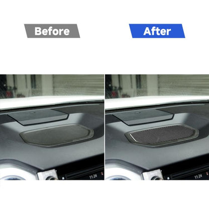 Carbon Fiber Car Dashboard Storage Box Mat Decorative Sticker for Toyota Tundra 2014-2018, Left Right Driving Universal, Dashboard Storage Box Mat