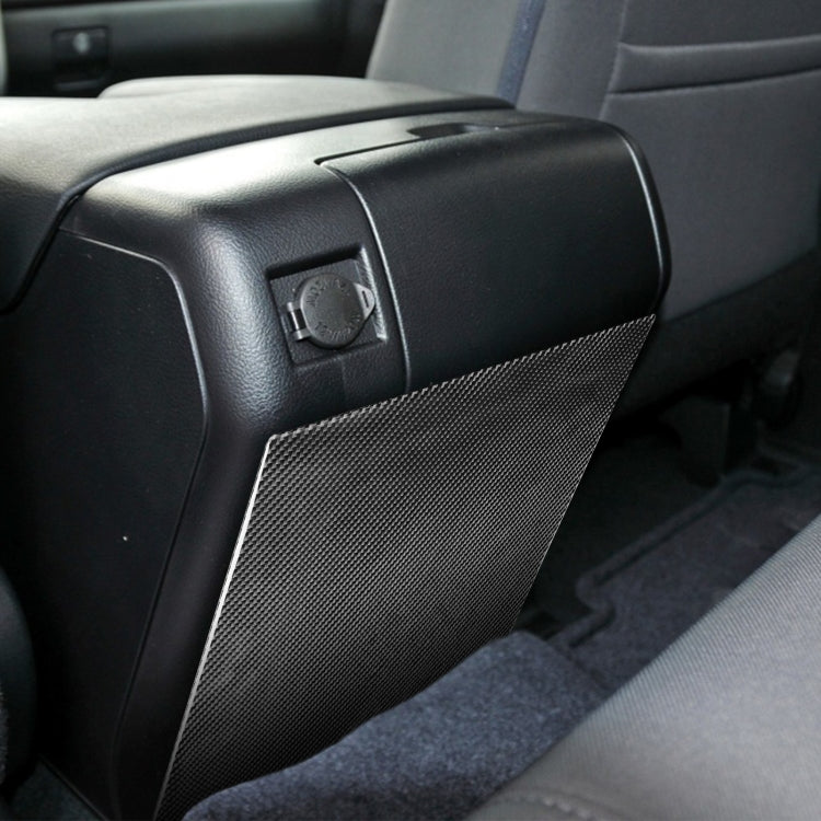Carbon Fiber Car Rear Exhaust Air Outlet Anti-kick Panel Decorative Sticker for Toyota Tundra 2014-2018, Left Right Driving Universal, Rear Exhaust Air Outlet Anti-kick Panel