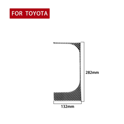 Carbon Fiber Car Cup Holder Frame Decorative Sticker for Toyota Tundra 2014-2018, Left Driving, Cup Holder Frame, Left Driving