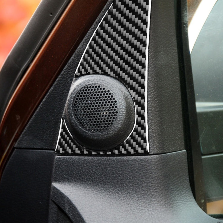 2 PCS / Set Carbon Fiber Car A-pillar Speaker Panel Decorative Sticker for Toyota Tundra 2014-2018, Left Right Driving Universal, A-pillar Speaker Panel