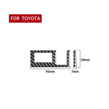 2 PCS / Set Carbon Fiber Car Headlight Switch Ring Decorative Sticker for Toyota Tundra 2014-2018, Left Right Driving Universal, Headlight Switch Ring