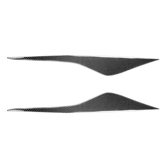 2 PCS / Set Carbon Fiber Car Lamp Eyebrow Decorative Sticker for Ford Mondeo MK4 2007-2013, Drop Glue Version, For Ford Mondeo MK4 2007-2013