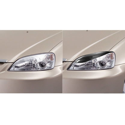2 PCS / Set Carbon Fiber Car Lamp Eyebrow Decorative Sticker for Honda Civic 1999-1900, Drop Glue Version, For Honda Civic 1999-1900
