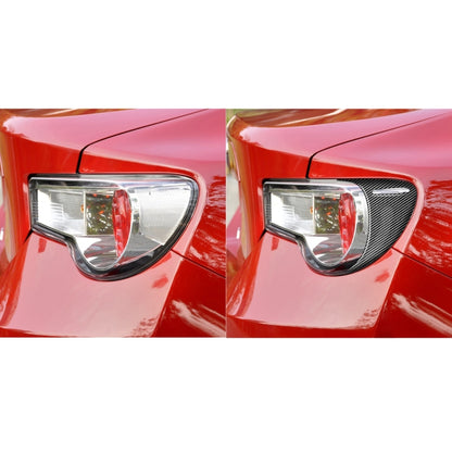 2 PCS / Set Carbon Fiber Car Back Lamp Eyebrow Decorative Sticker for Toyota GT86 / Subaru BRZ 2012-2016, Drop Glue Version, For Toyota GT86 2012-2016,Back