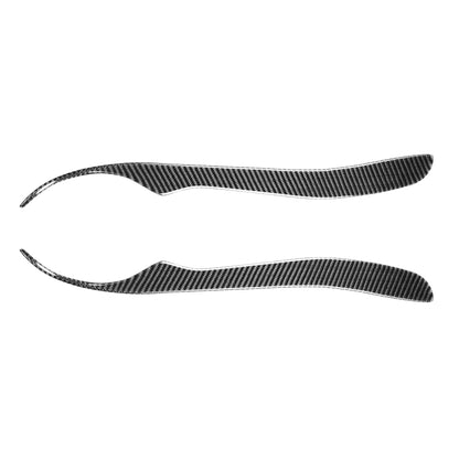 2 PCS / Set Carbon Fiber Car Lamp Eyebrow Decorative Sticker for Lexus IS200 1998-2005, Drop Glue Version, For Lexus IS200 1998-2005