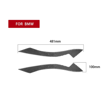 2 PCS / Set Carbon Fiber Car Lamp Eyebrow Decorative Sticker for BMW Z4 / E89 2009-2015, Drop Glue Version, For BMW Z4 / E89 2009-2015