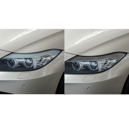 2 PCS / Set Carbon Fiber Car Lamp Eyebrow Decorative Sticker for BMW Z4 / E89 2009-2015, Drop Glue Version, For BMW Z4 / E89 2009-2015
