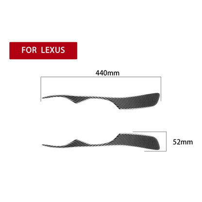 2 PCS / Set Carbon Fiber Car Lamp Eyebrow Decorative Sticker for Lexus IS300/IS200/RS200/ALTezza 1998-2005, Drop Glue Version, For Lexus IS300 1998-2005
