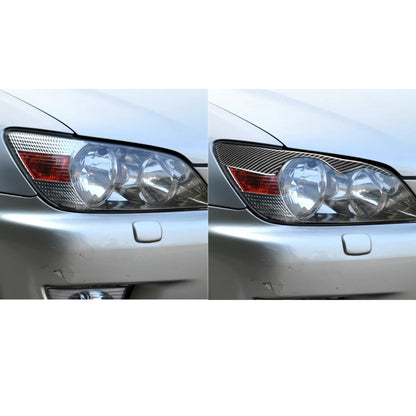 2 PCS / Set Carbon Fiber Car Lamp Eyebrow Decorative Sticker for Lexus IS300/IS200/RS200/ALTezza 1998-2005, Drop Glue Version, For Lexus IS300 1998-2005