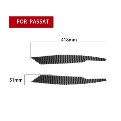 2 PCS / Set Carbon Fiber Car Lamp Eyebrow Decorative Sticker for Volkswagen Passat B6 3C 2005-2010, Drop Glue Version, For Volkswagen Passat B6 3C 2005-2010