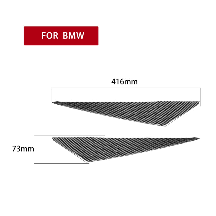2 PCS / Set Carbon Fiber Car Lamp Eyebrow Decorative Sticker for BMW X1/E84 2009-2014, Drop Glue Version, For BMW X1/E84 2009-2014