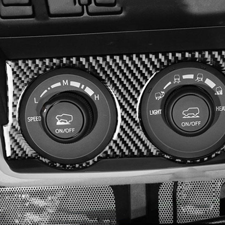 Carbon Fiber Car Four-wheel Drive Switch Panel Decorative Sticker for Toyota 4Runner 2010-2020, Four-wheel Drive Switch Panel