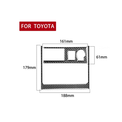 2 PCS / Set Carbon Fiber Car Cigarette Lighter Panel Decorative Sticker for Toyota 4Runner 2010-2020, Cigarette Lighter Panel