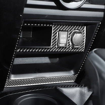 2 PCS / Set Carbon Fiber Car Cigarette Lighter Panel Decorative Sticker for Toyota 4Runner 2010-2020, Cigarette Lighter Panel